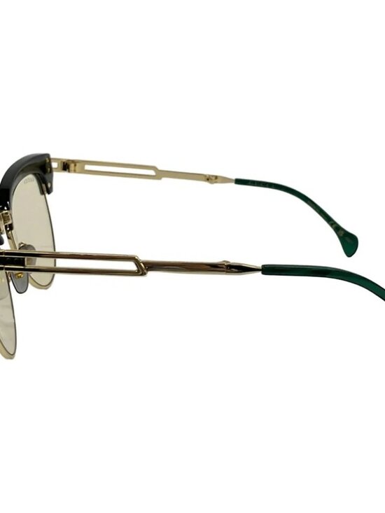 GUCCI GG1227S Black Gold Light Brown Hardware Plastic Sunglasses